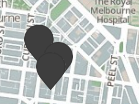 black markers overlapping